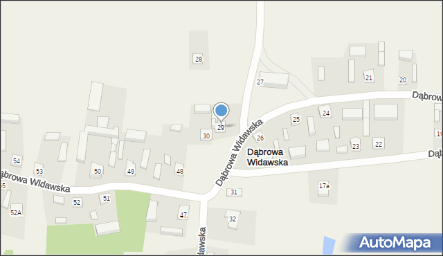 Dąbrowa Widawska, Dąbrowa Widawska, 29, mapa Dąbrowa Widawska