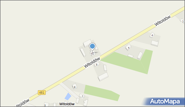 Dąbrowa Widawska, Dąbrowa Widawska, 42, mapa Dąbrowa Widawska