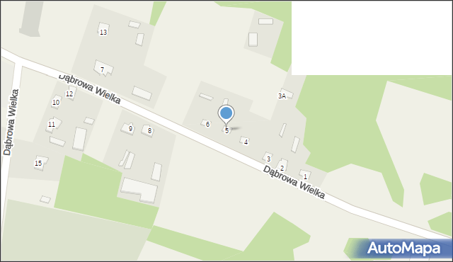 Dąbrowa Wielka, Dąbrowa Wielka, 5, mapa Dąbrowa Wielka