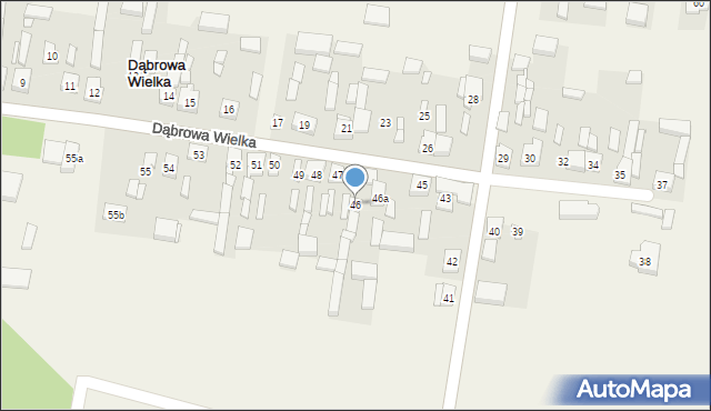 Dąbrowa Wielka, Dąbrowa Wielka, 46, mapa Dąbrowa Wielka
