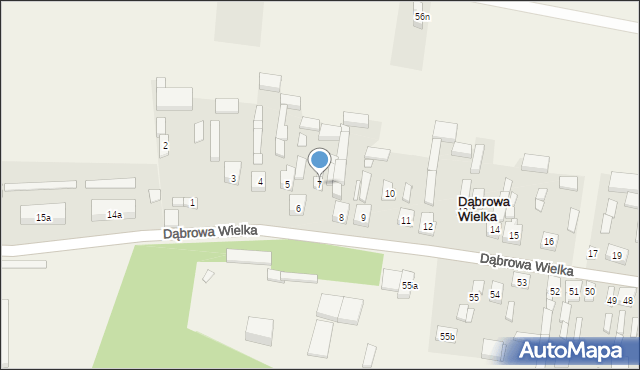 Dąbrowa Wielka, Dąbrowa Wielka, 7, mapa Dąbrowa Wielka