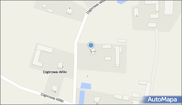 Dąbrowa-Wilki, Dąbrowa-Wilki, 5, mapa Dąbrowa-Wilki