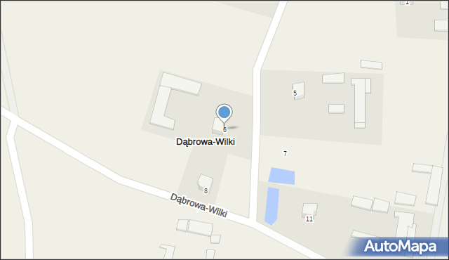 Dąbrowa-Wilki, Dąbrowa-Wilki, 6, mapa Dąbrowa-Wilki
