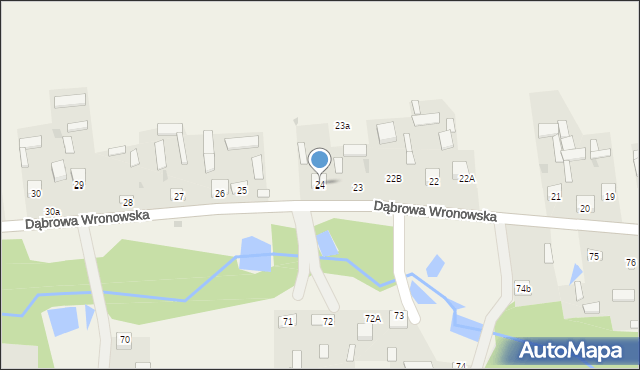 Dąbrowa Wronowska, Dąbrowa Wronowska, 24, mapa Dąbrowa Wronowska