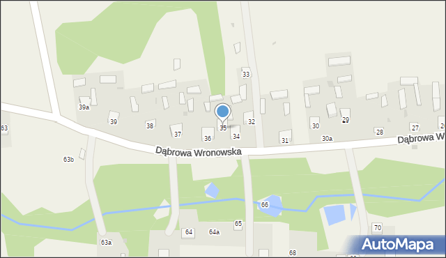 Dąbrowa Wronowska, Dąbrowa Wronowska, 35, mapa Dąbrowa Wronowska