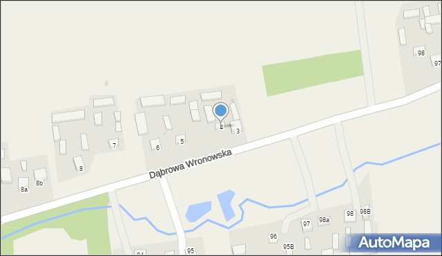 Dąbrowa Wronowska, Dąbrowa Wronowska, 4, mapa Dąbrowa Wronowska