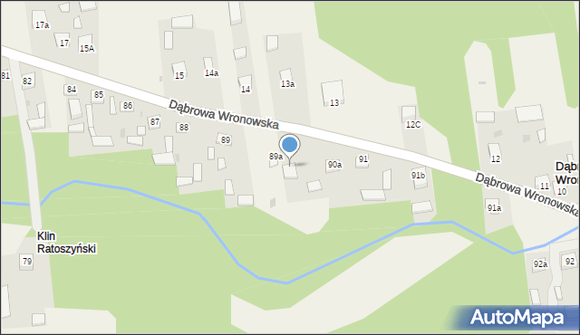 Dąbrowa Wronowska, Dąbrowa Wronowska, 90, mapa Dąbrowa Wronowska