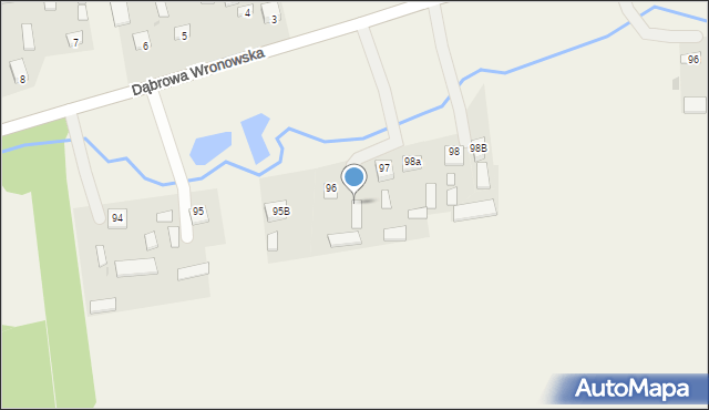 Dąbrowa Wronowska, Dąbrowa Wronowska, 95B, mapa Dąbrowa Wronowska