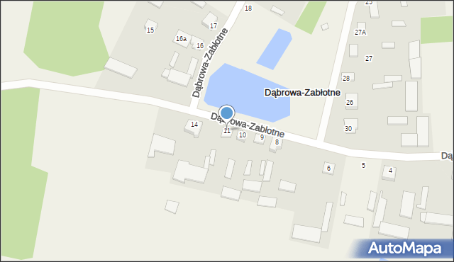 Dąbrowa-Zabłotne, Dąbrowa-Zabłotne, 11, mapa Dąbrowa-Zabłotne