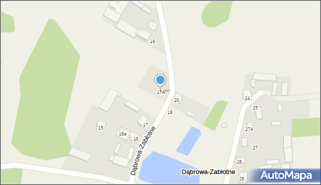 Dąbrowa-Zabłotne, Dąbrowa-Zabłotne, 17A, mapa Dąbrowa-Zabłotne
