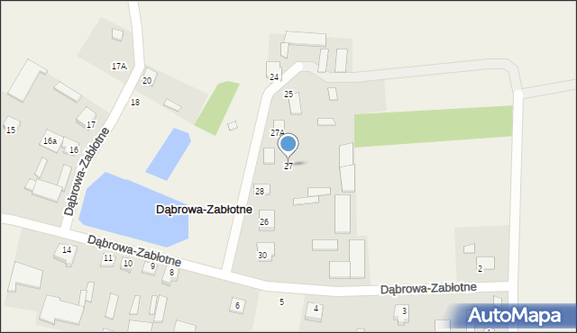 Dąbrowa-Zabłotne, Dąbrowa-Zabłotne, 27, mapa Dąbrowa-Zabłotne