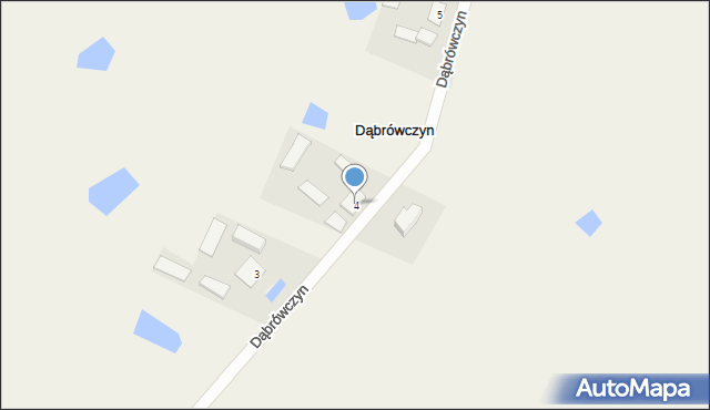 Dąbrówczyn, Dąbrówczyn, 4, mapa Dąbrówczyn