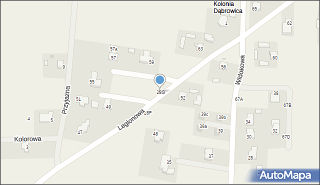 Dąbrowica, Dąbrowica, 28G, mapa Dąbrowica