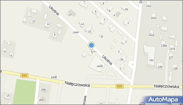 Dąbrowica, Dąbrowica, 144C, mapa Dąbrowica