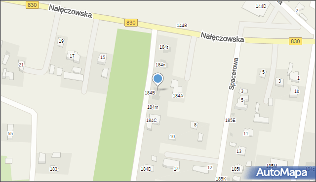 Dąbrowica, Dąbrowica, 184k, mapa Dąbrowica