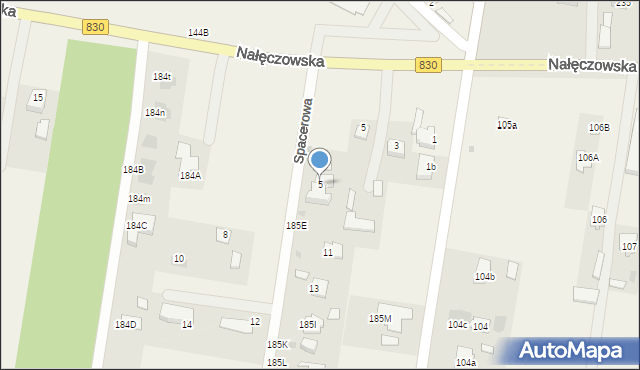 Dąbrowica, Dąbrowica, 185B, mapa Dąbrowica