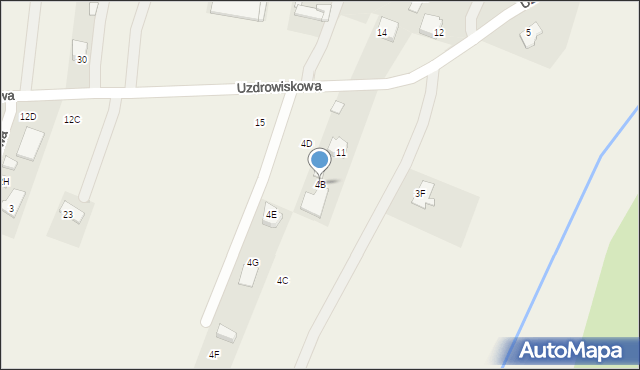 Dąbrowica, Dąbrowica, 4B, mapa Dąbrowica