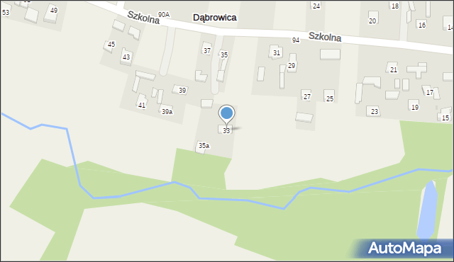 Dąbrowica, Dąbrowica, 92, mapa Dąbrowica