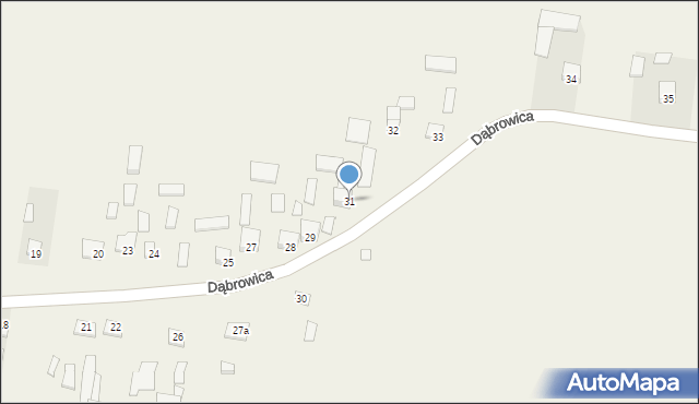 Dąbrowica, Dąbrowica, 31, mapa Dąbrowica