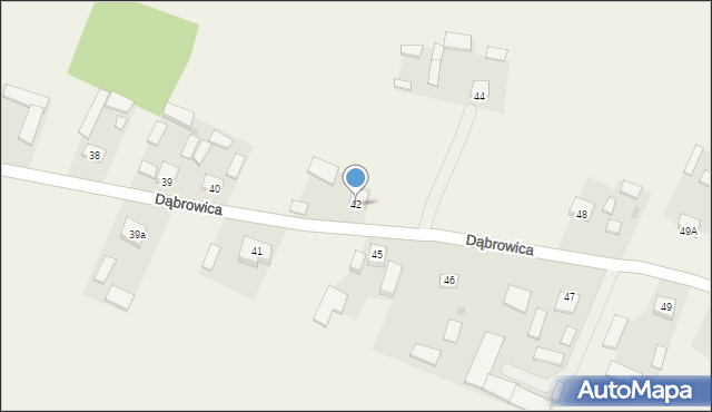 Dąbrowica, Dąbrowica, 42, mapa Dąbrowica