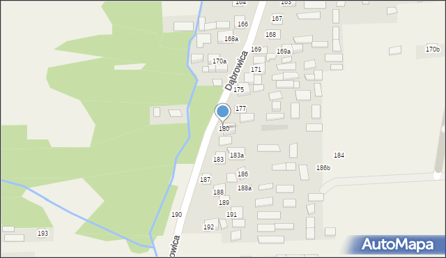 Dąbrowica, Dąbrowica, 180, mapa Dąbrowica