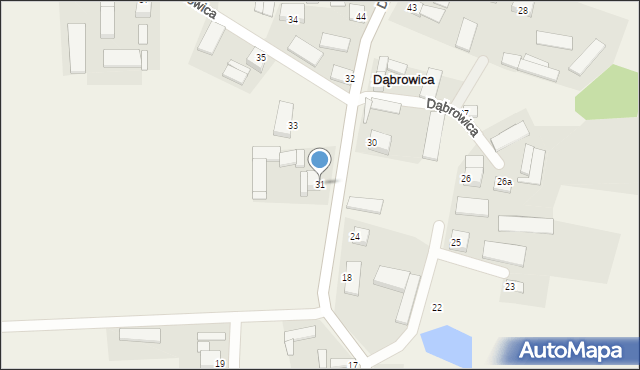 Dąbrowica, Dąbrowica, 31, mapa Dąbrowica