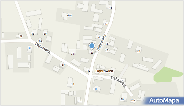 Dąbrowica, Dąbrowica, 44, mapa Dąbrowica