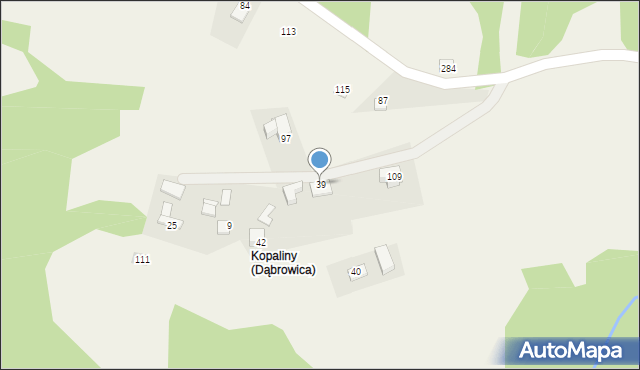 Dąbrowica, Dąbrowica, 39, mapa Dąbrowica