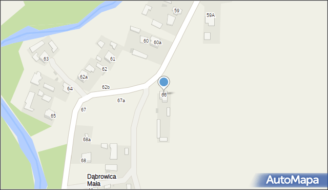 Dąbrowica, Dąbrowica, 66, mapa Dąbrowica