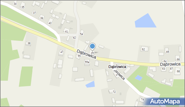 Dąbrowica, Dąbrowica, 57, mapa Dąbrowica