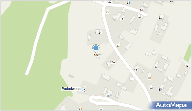 Dąbrowica, Dąbrowica, 26A, mapa Dąbrowica