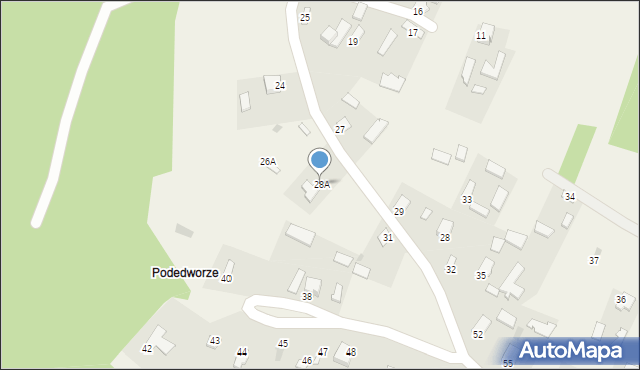 Dąbrowica, Dąbrowica, 28A, mapa Dąbrowica