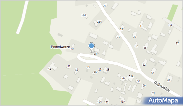 Dąbrowica, Dąbrowica, 39, mapa Dąbrowica