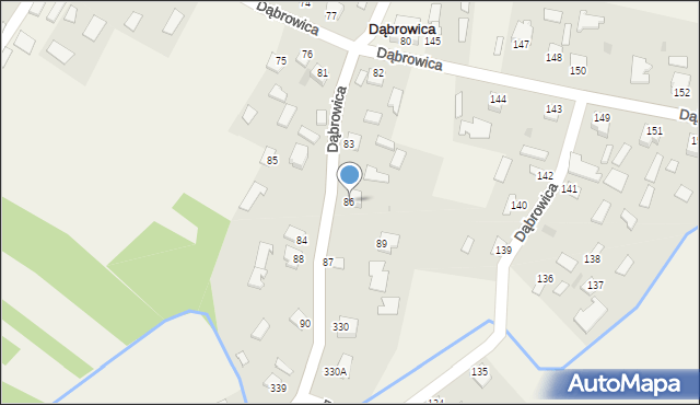 Dąbrowica, Dąbrowica, 86, mapa Dąbrowica