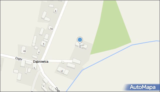 Dąbrowica, Dąbrowica, 9, mapa Dąbrowica