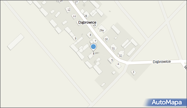 Dąbrowice, Dąbrowice, 6, mapa Dąbrowice