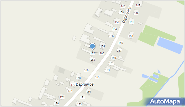 Dąbrowice, Dąbrowice, 162, mapa Dąbrowice