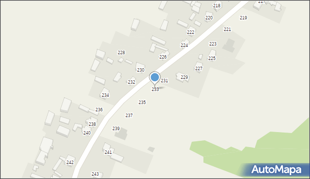 Dąbrowice, Dąbrowice, 233, mapa Dąbrowice