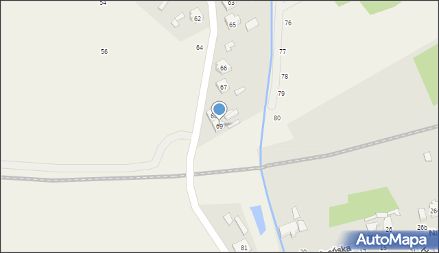 Dąbrowice, Dąbrowice, 69, mapa Dąbrowice
