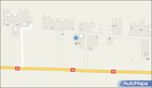 Dąbrowice Stare, Dąbrowice Stare, 96, mapa Dąbrowice Stare