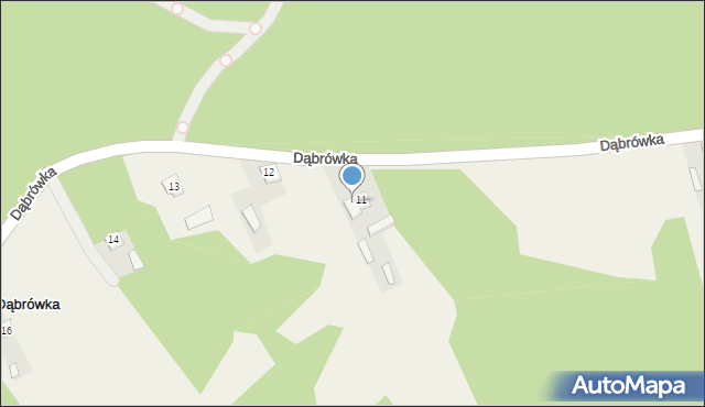 Dąbrówka, Dąbrówka, 11A, mapa Dąbrówka