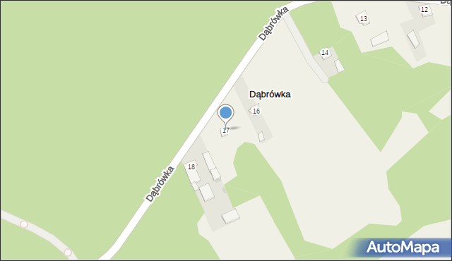 Dąbrówka, Dąbrówka, 17, mapa Dąbrówka