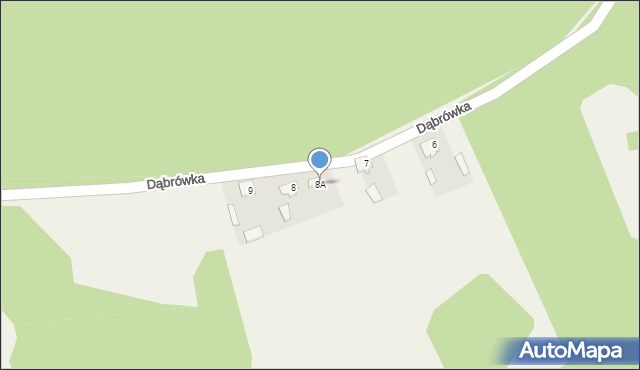 Dąbrówka, Dąbrówka, 8A, mapa Dąbrówka