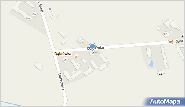 Dąbrówka, Dąbrówka, 10, mapa Dąbrówka