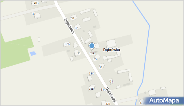 Dąbrówka, Dąbrówka, 35A, mapa Dąbrówka