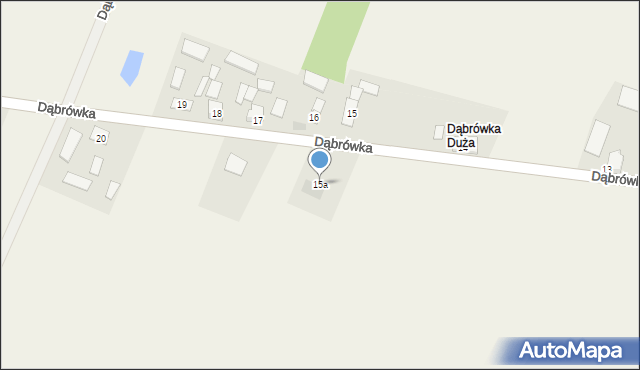 Dąbrówka, Dąbrówka, 15a, mapa Dąbrówka