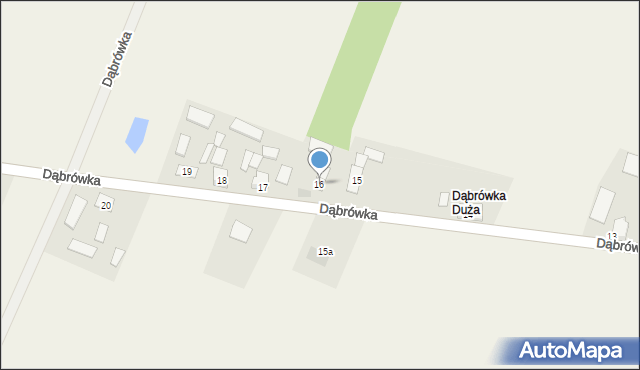 Dąbrówka, Dąbrówka, 16, mapa Dąbrówka