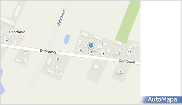 Dąbrówka, Dąbrówka, 18, mapa Dąbrówka