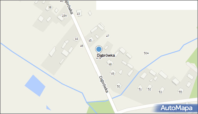 Dąbrówka, Dąbrówka, 12, mapa Dąbrówka