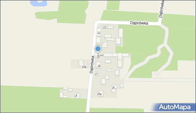 Dąbrówka, Dąbrówka, 19, mapa Dąbrówka